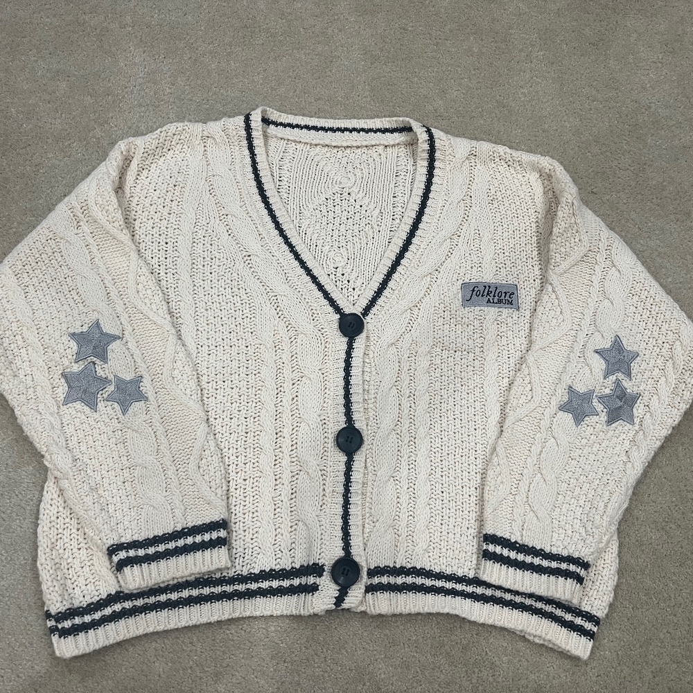 NWOT Taylor Swift Folklore Cardigan